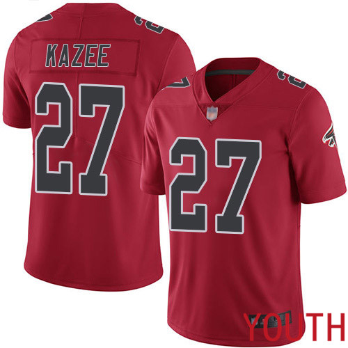 Atlanta Falcons Limited Red Youth Damontae Kazee Jersey NFL Football #27 Rush Vapor Untouchable
